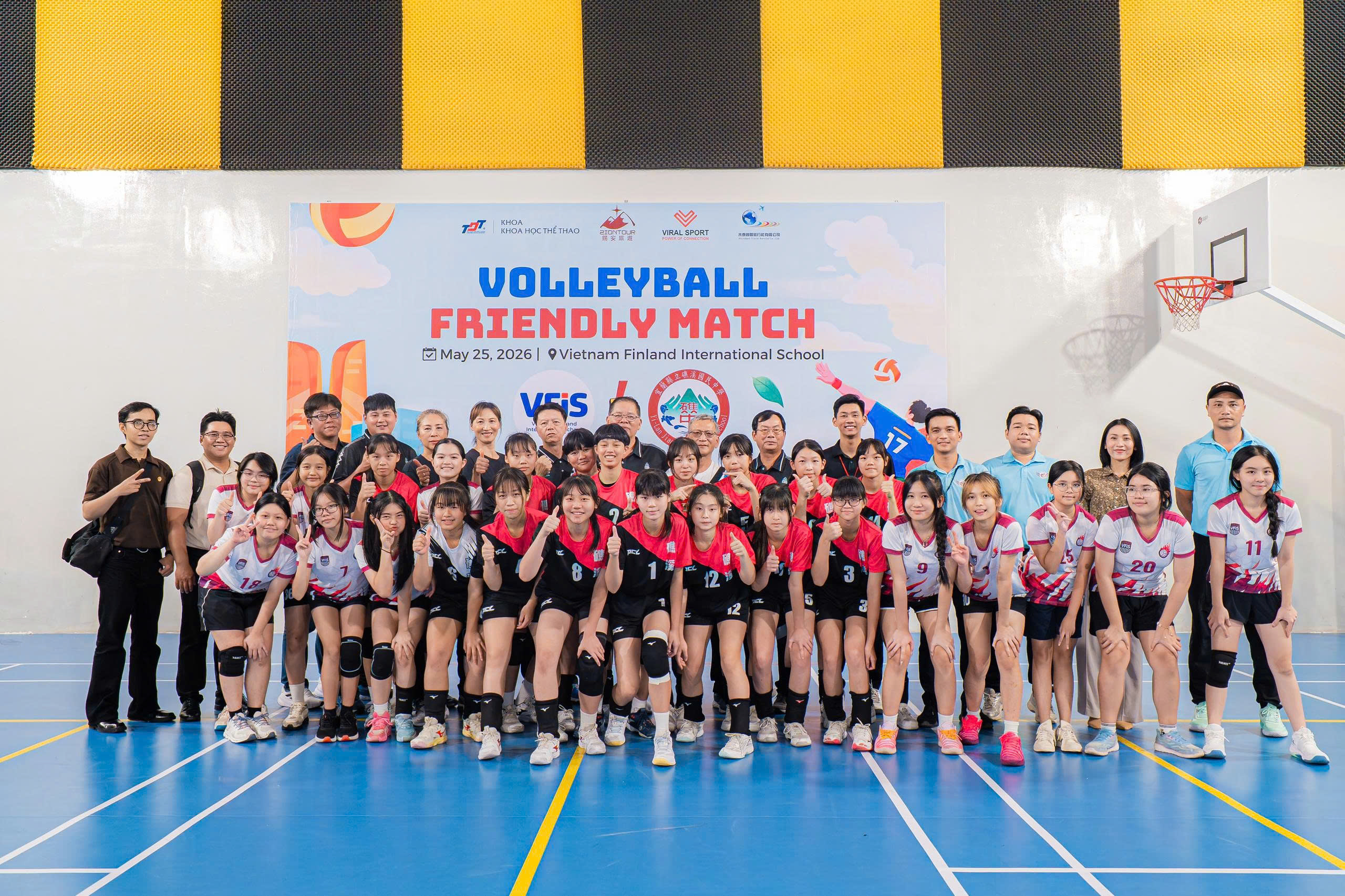 Vietnam Viral Sport xúc tiến thành công chương trình giao lưu bóng chuyền quốc tế giữa học sinh Đài Loan và Việt Nam